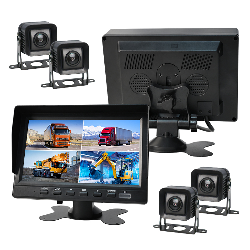 K704 7Inch 4CH Quad screen Backup Camera Monitor 7" LCD Reversing Monitor