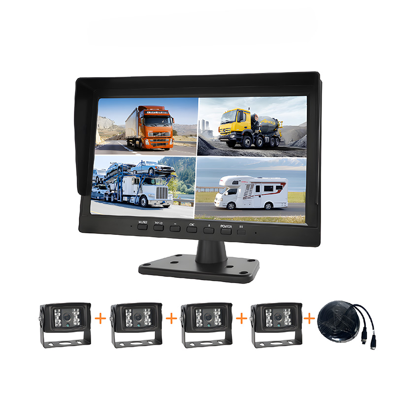 K1015 10Inch 4CH Quad Monitor Set Blind Spot Detection System